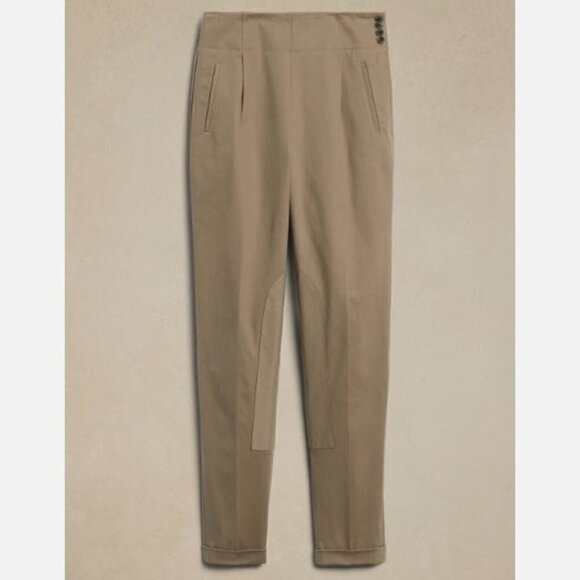 Banana Republic 'THE RIDING PANT' Size 0/25 Black Pleat SOFT Moleskin MSRP $130 - Picture 6 of 6